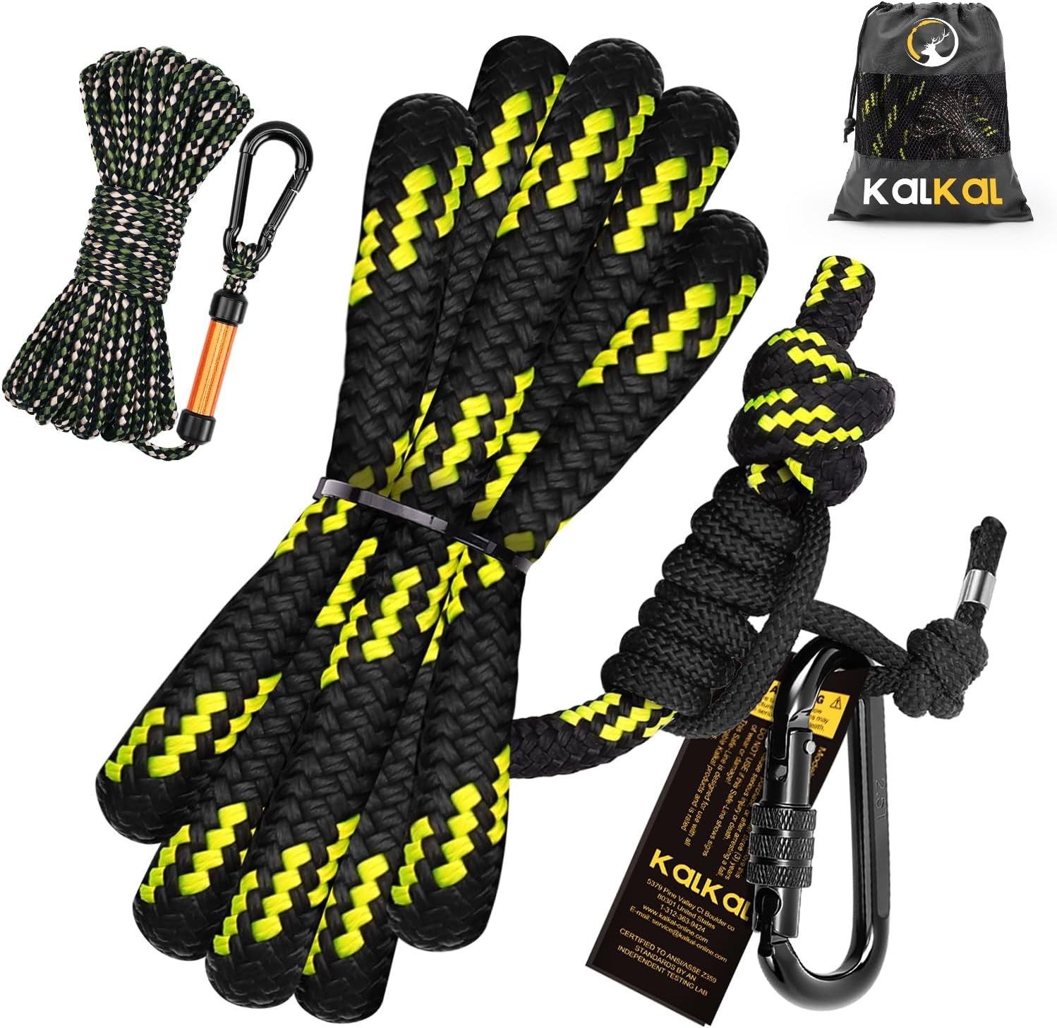 Tree Stand Safety Rope Reflective Lifeline Hunting Safety Harness Tree Strap