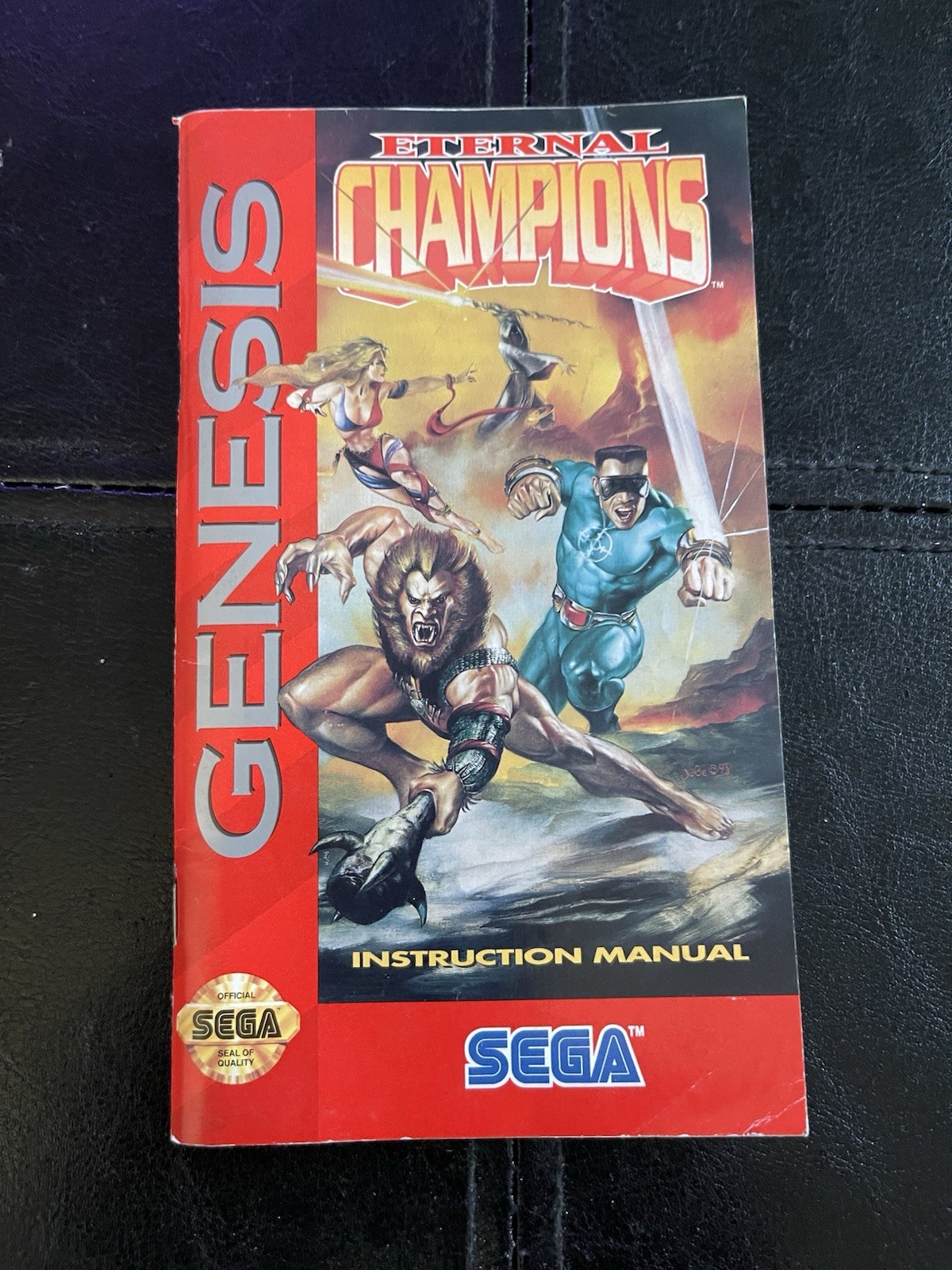Eternal Champions Sega Genesis Manual Only Original Authentic Very Good Cond
