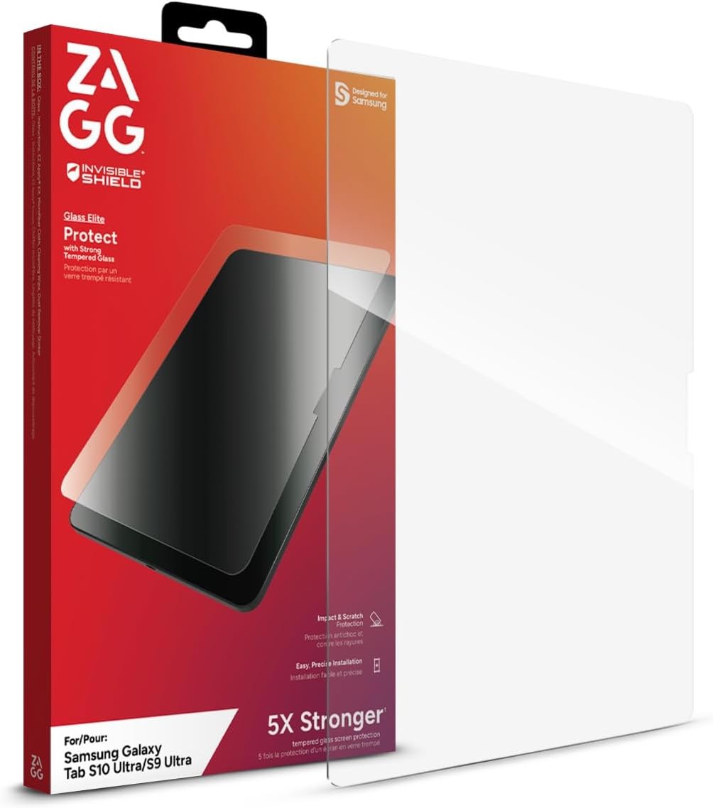 ZAGG Glass Elite Samsung Galaxy Tab S9 Ultra/S10 Ultra - Clear - BRAND NEW