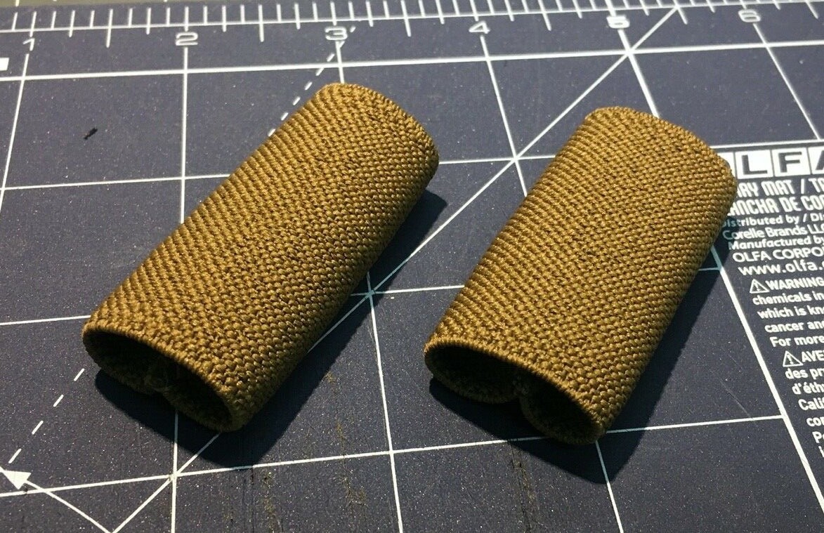 LIVESOUTSIDE Coyote Brown 2PK Sling Hardware Suppressors Mask Cover Tactical FDE