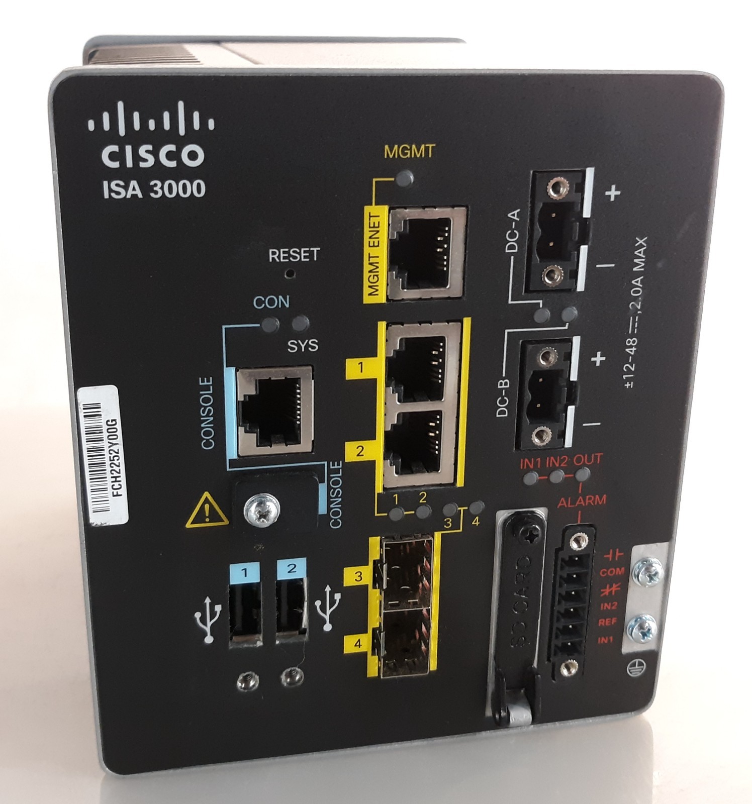 Cisco ISA 3000 IC3000-2C2F-K9 Industrial Security Appliance