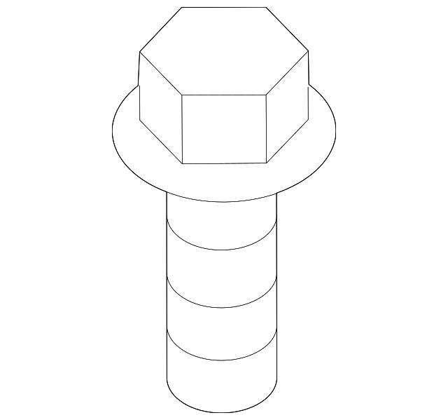 Genuine Nissan Radiator Support Splash Shield Bolt 01125-N2751