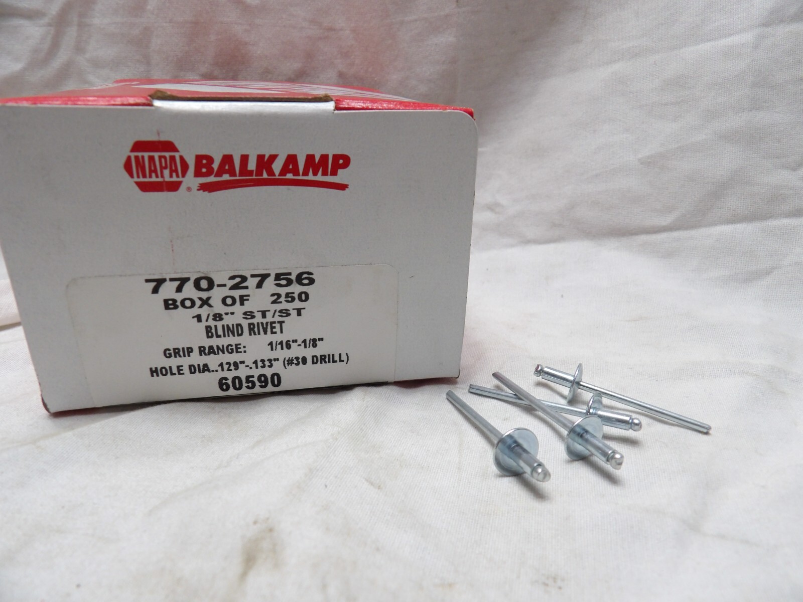 Balkamp 1/8" ST/ST Blind Rivets 770-2756 (Box of 250)