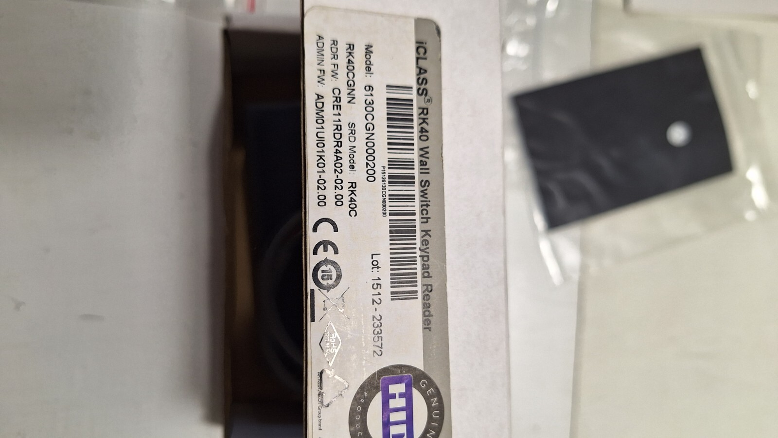 HID iCLASS Wall Switch Keypad Reader 6130cgn000200
