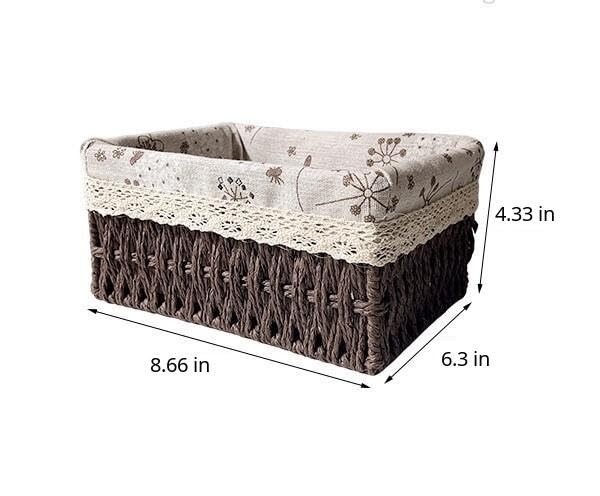 Delectable Garden Set of 3 Baskets for storage, organizing, beautiful home decor