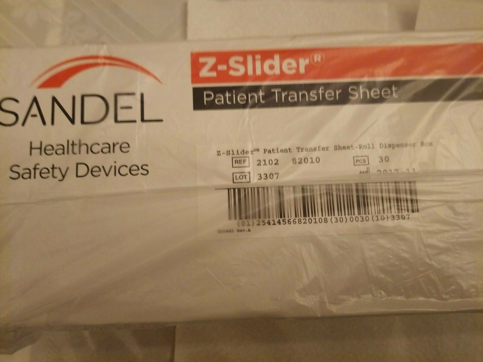 SANDEL HEALTHCARE  Z-SLIDER PATIENT TRANSFER SHEET REF- 2102 CS/60  2BOX-30pcs