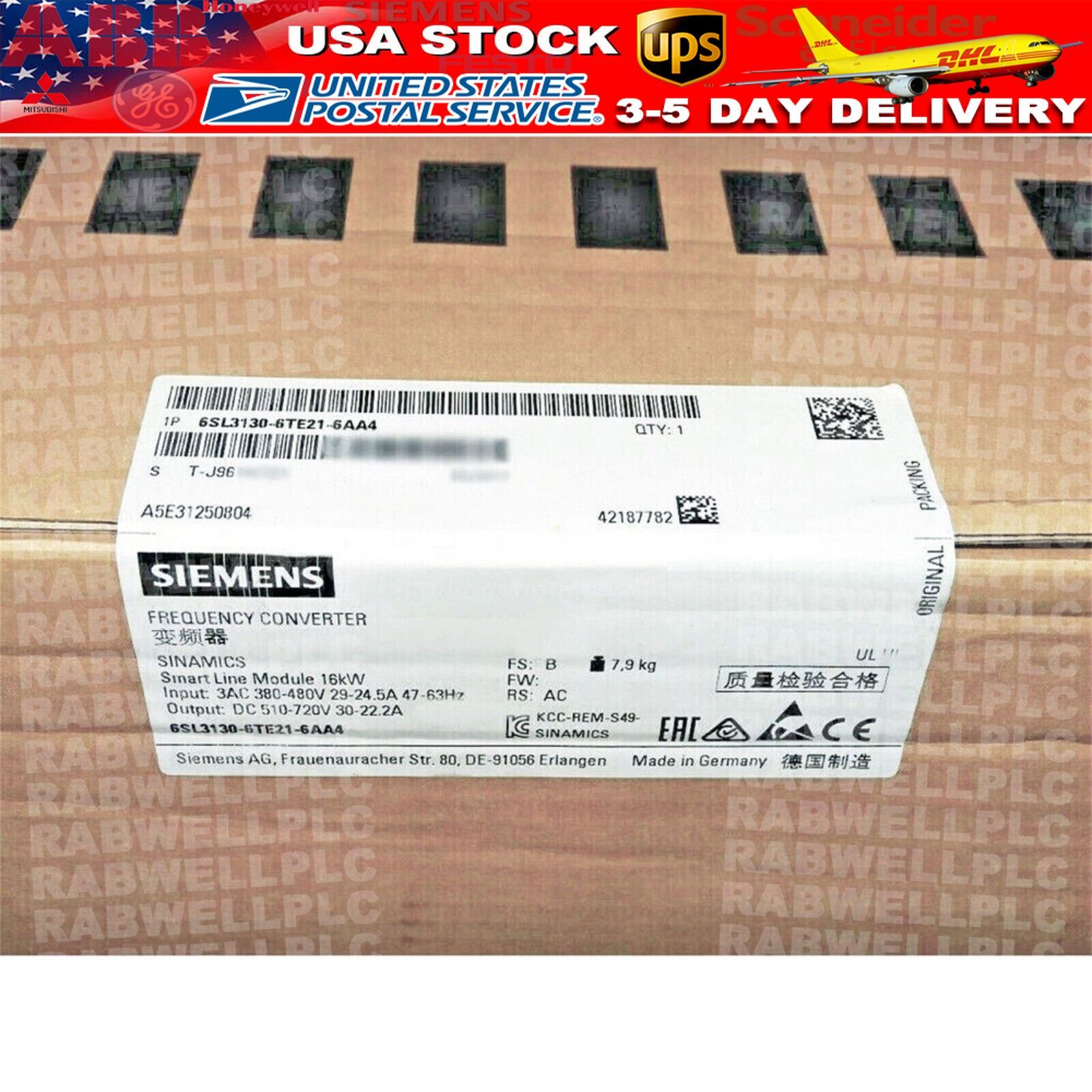 New Sealed Siemens 6SL3130-6TE21-6AA4 Free Shipping