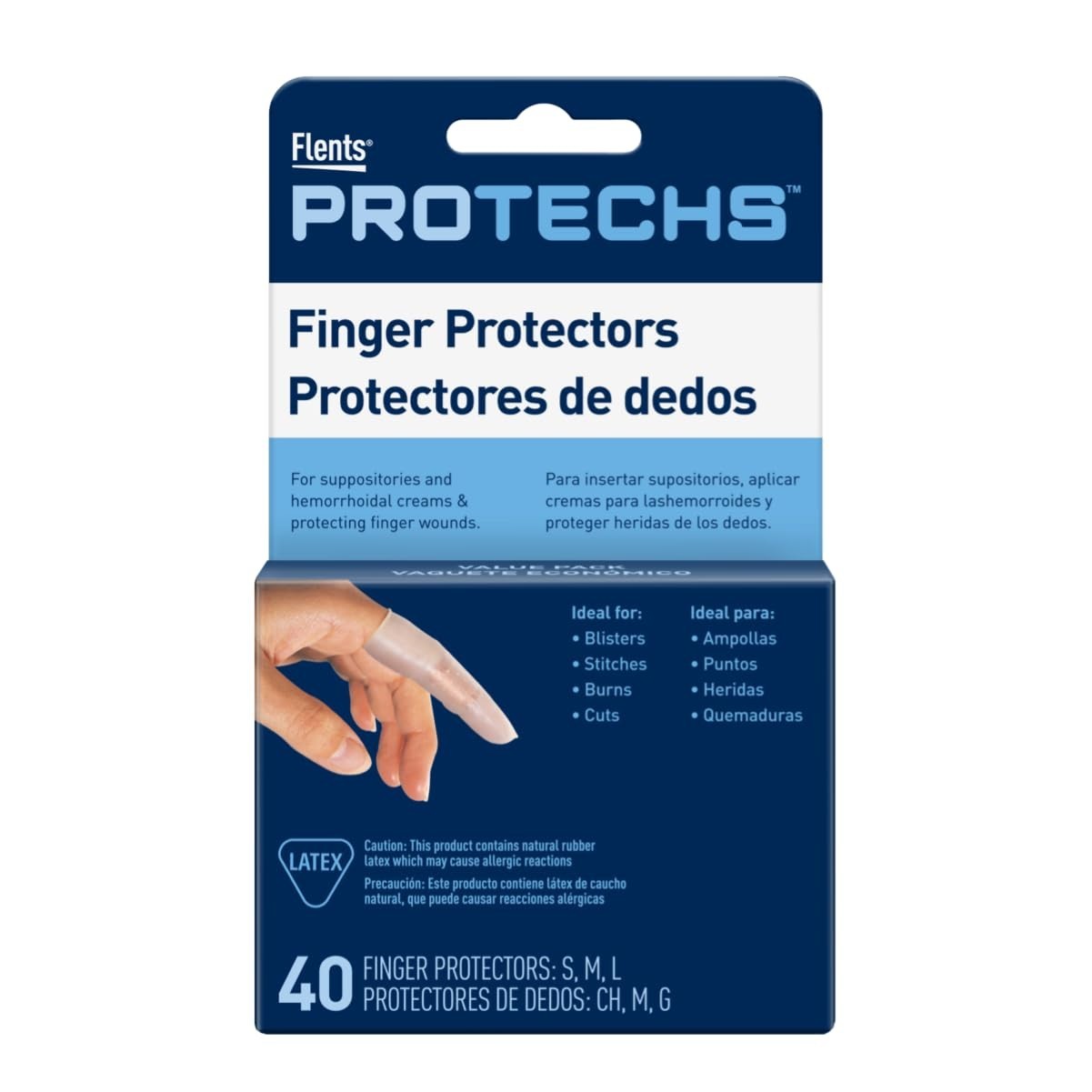 Comfortable Flexible Finger & Toe Protectors - Essential 40 Count First Aid Kit