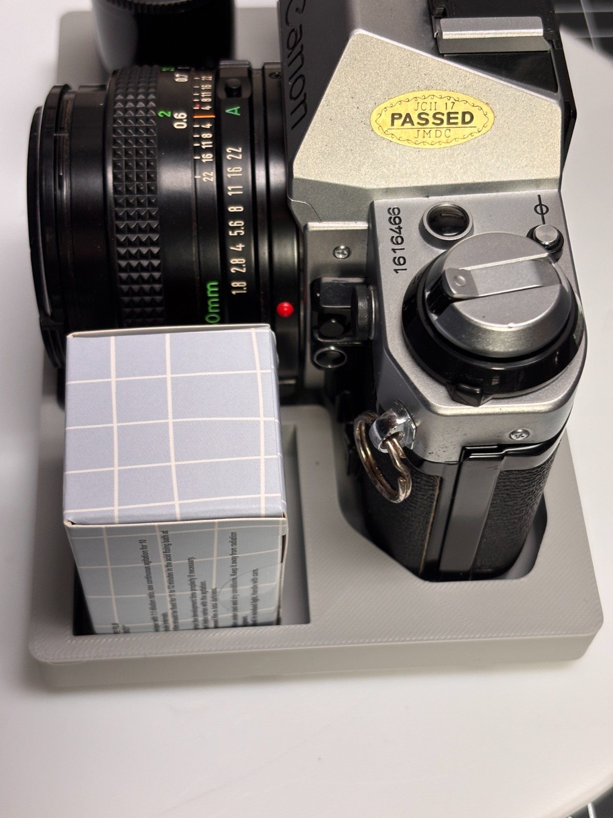 Gridfinity Storage For Canon AE-1 & AE-1 Program Camera (Gray) - NEW