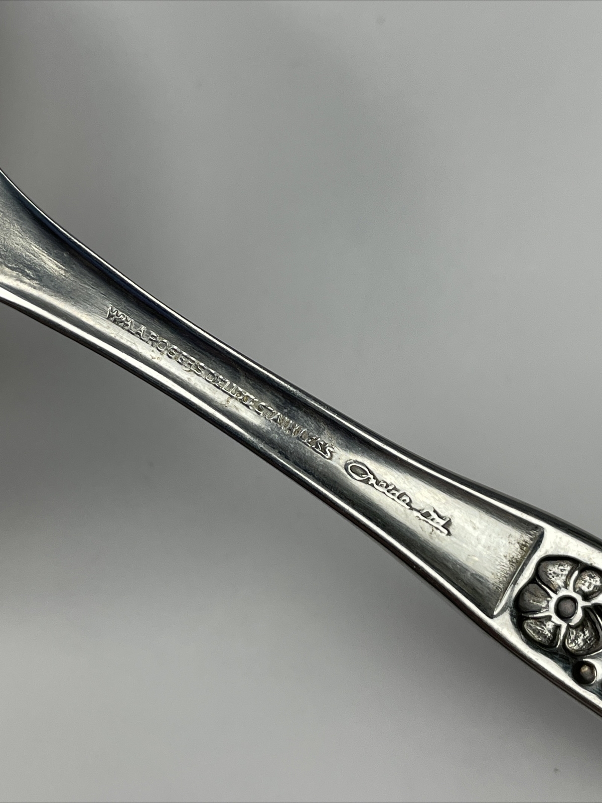Oneida Malibu Stainless Silverware Flatware YOUR CHOICE black accent flowers