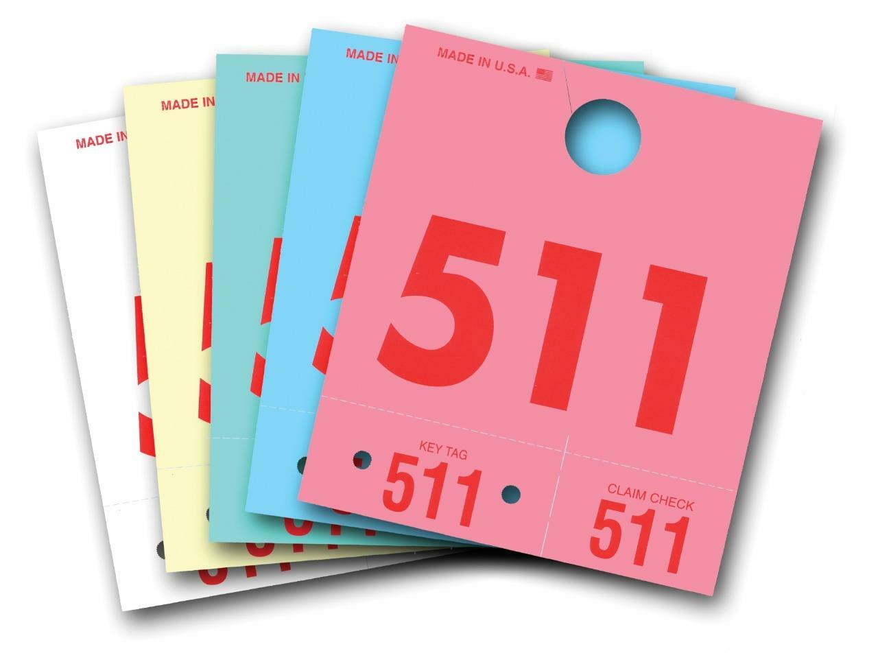 Colored Dispatch Numbers & Key Tags - Choose Your Color