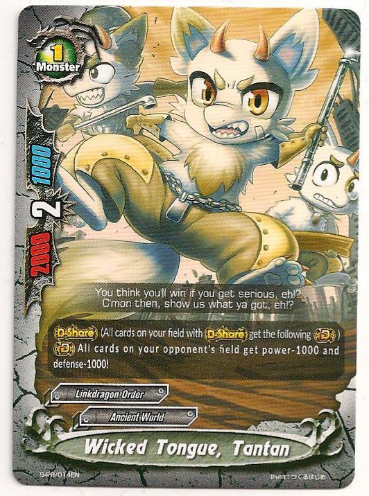 4x Wicked Tongue, Tantan Buddyfight Promo Rare HOT MINT FREE SHIP