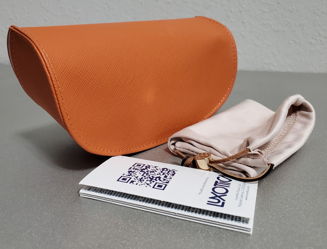 TORY BURCH AUTHENTIC ORANGE EYEGLASSES & SUNGLASSES CASE ONLY+DUSTER BAG+BOOKLET