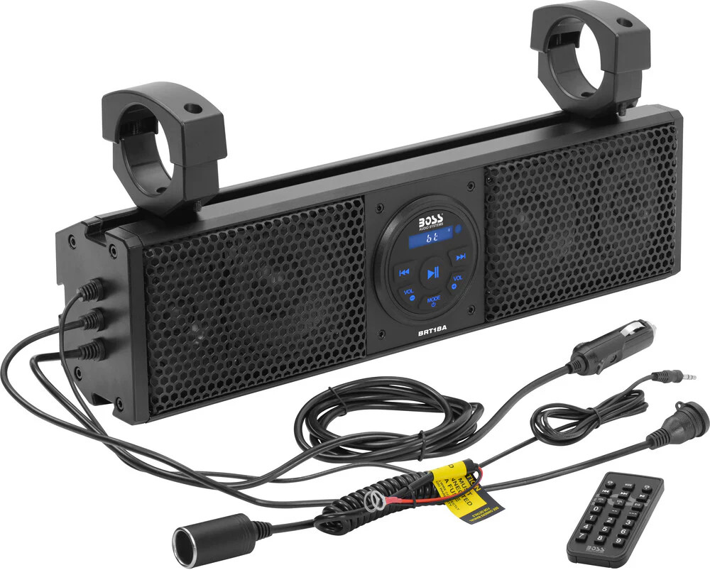 Boss Audio 63-8301 BRT18A PLUG N PLAY 18" SOUND BAR 4 SPEAKERS FITS 1.5-2" BARS