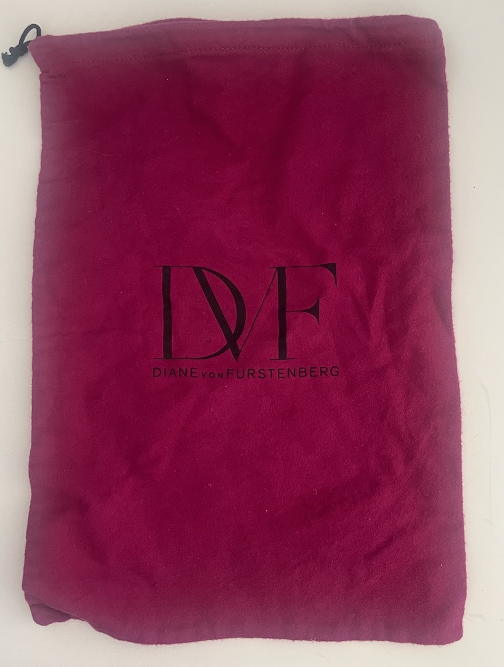 Diane Von Furstenberg drawstring Dust Bag 15x10 Flannel SALE!