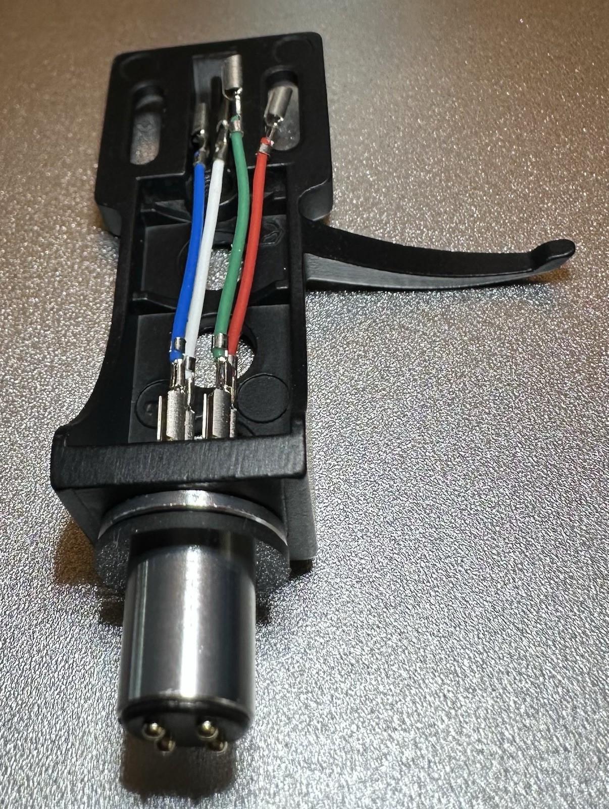 Technics Style Headshell With Lead Wires | Free 45 RPM Adapter