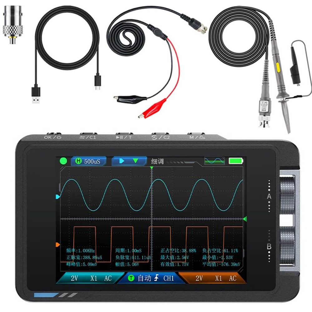 Digital Oscilloscope Multilingual Support with 3.5" Color Screen DS215H