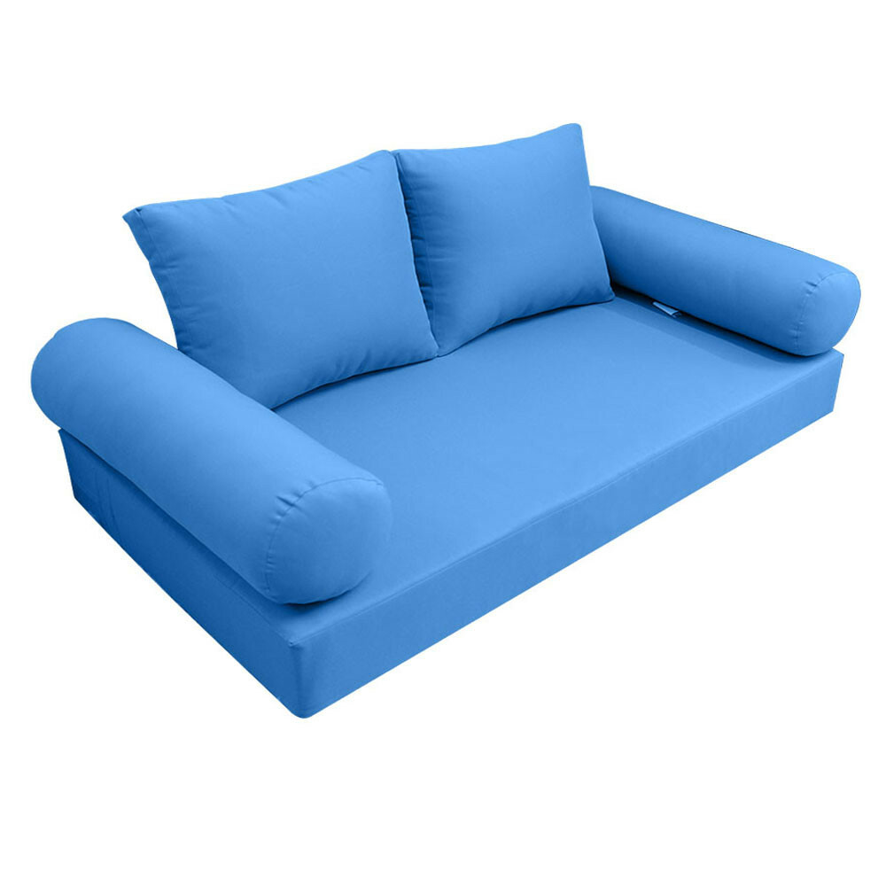 |SLIPCOVER ONLY|S1 Daybed Mattress Bolster Backrest Cover Knife Edge Queen AD102