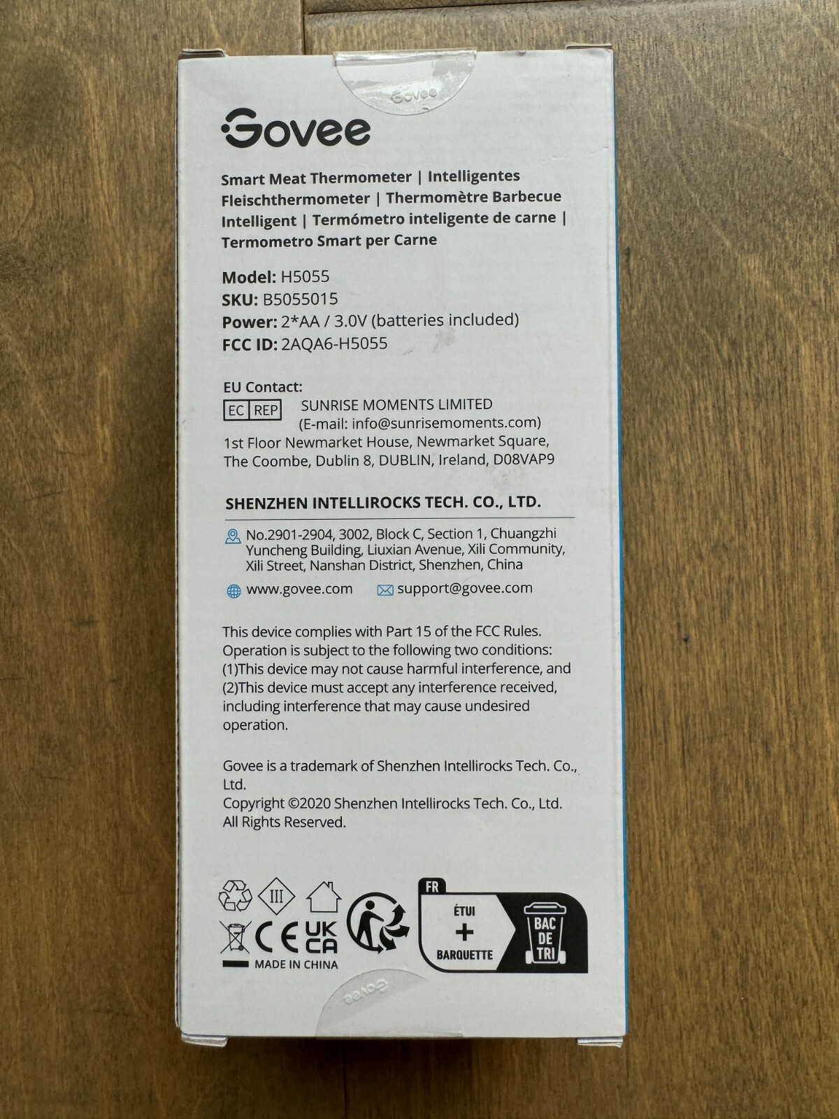 Govee Smart Meat Therometer H5055 2 Probes Bluetooth Grilling BRAND NEW SEALED