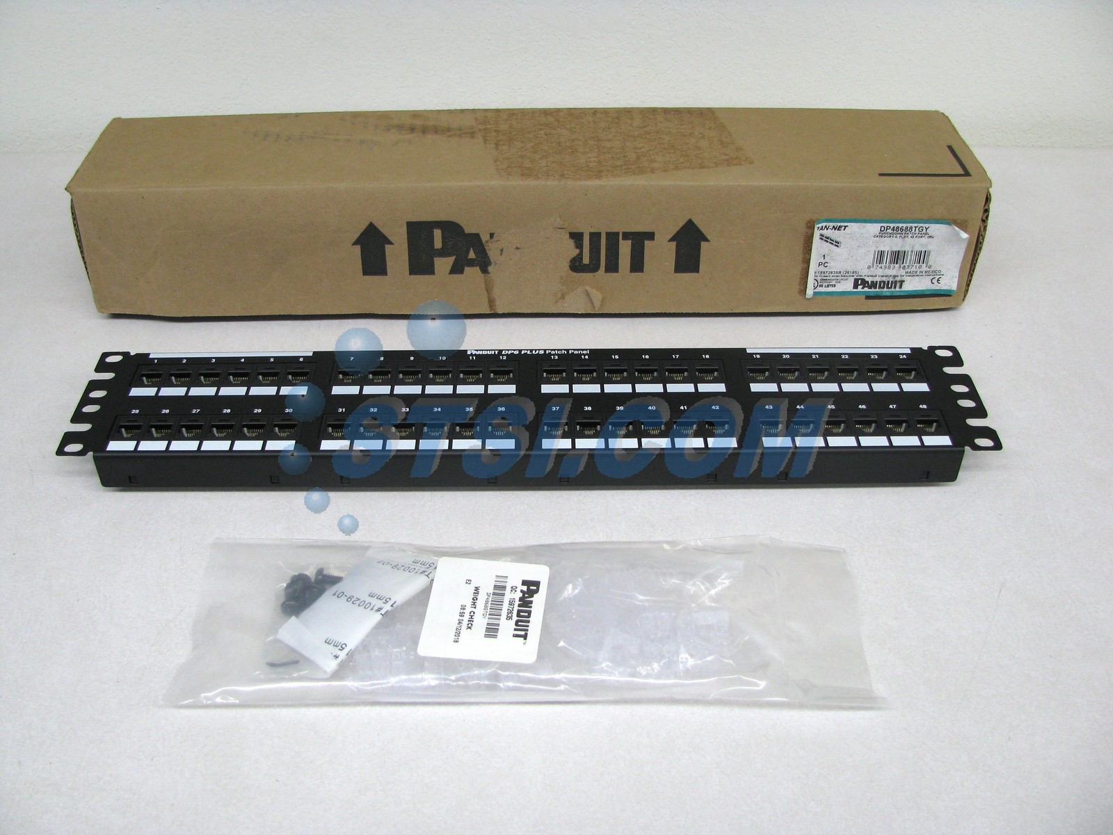 Panduit DP48688TGY DP6 48-Port Cat6 Patch Panel ~STSI