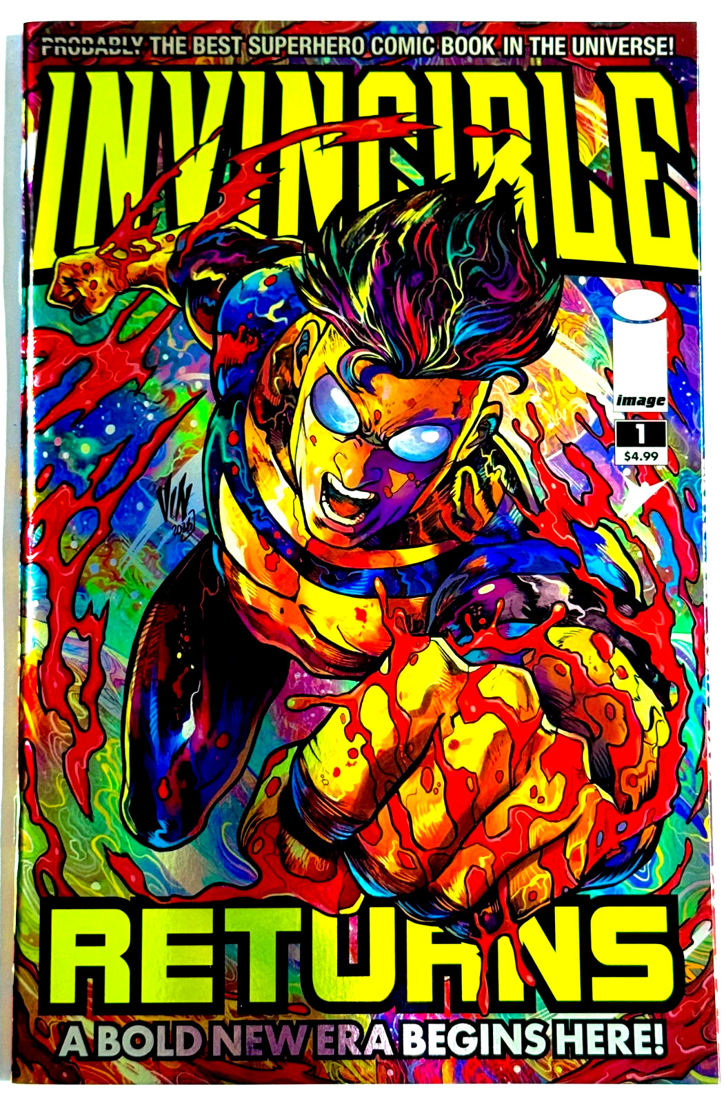 INVINCIBLE RETURNS FACSIMILE #1 VINCENZO RICCARDI FOIL EXCLUSIVE VARIANT 2026 NM