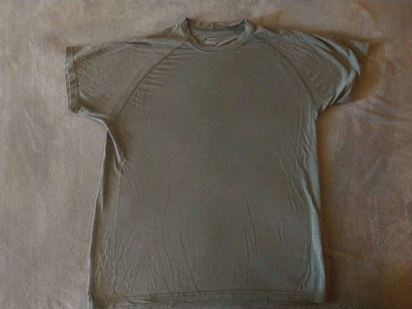Griffin Mfg Co Shirt Men's M Reg Green US Military Army Marines Navy Fitness T