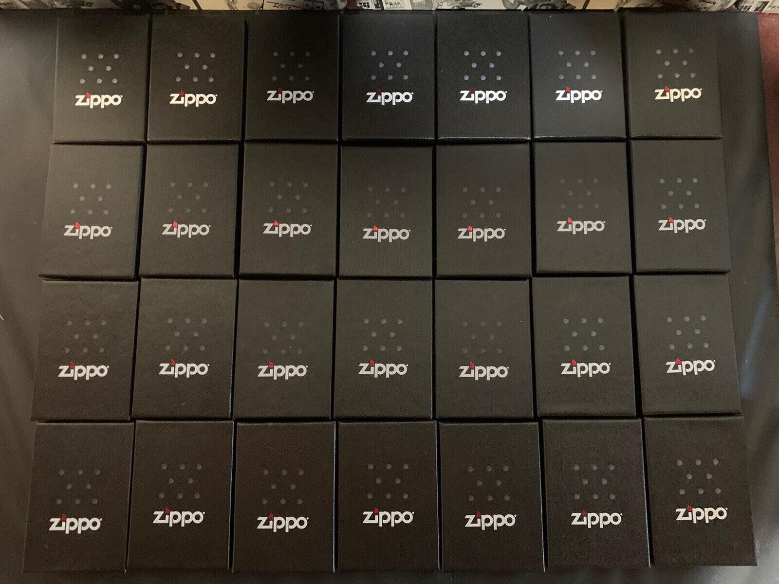 LOT OF 28 SET  ZIPPO LIGHTER EMPTY BOX WITH WARRANTY, BOX ONLY