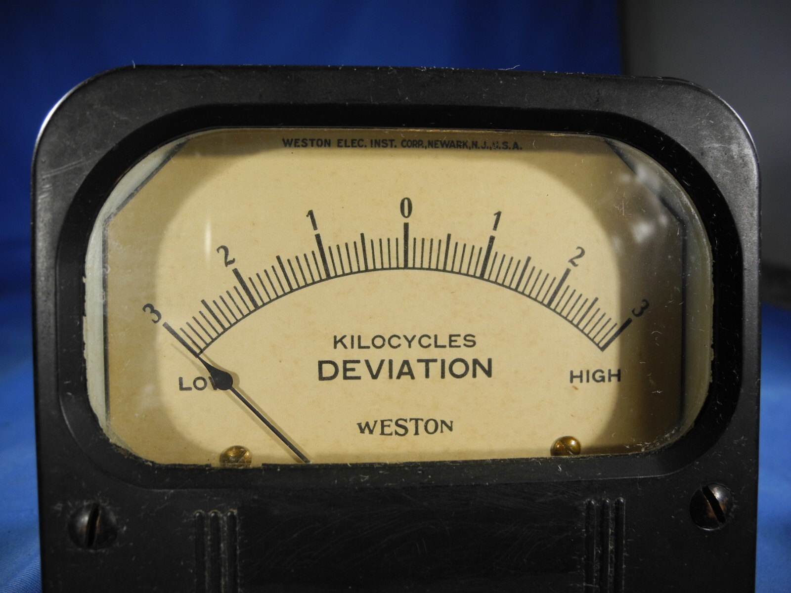 *Rare Weston Kilocycles Deviation Panel Meter 3-0-3 Model 861