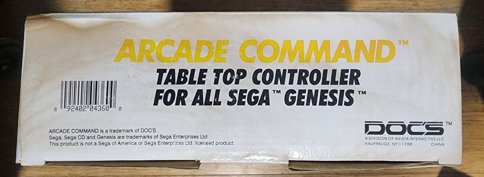Doc's 6 Buttons Gamepad Arcade Stick Command For Sega Genesis Please Read!