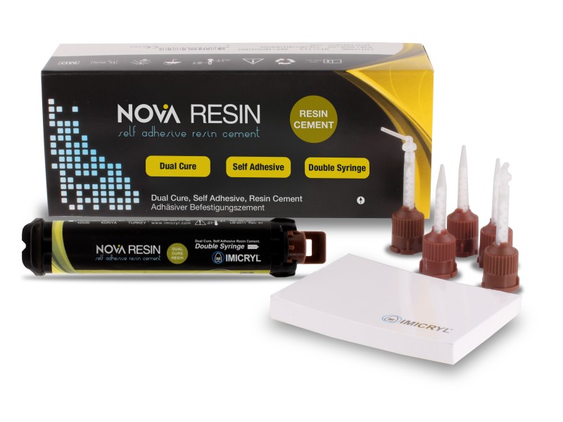 NOVA RESIN CEMENT DUAL CURE RESIN CEMENT 11 G BASE & CATALYST DOUBLE SYRINGE