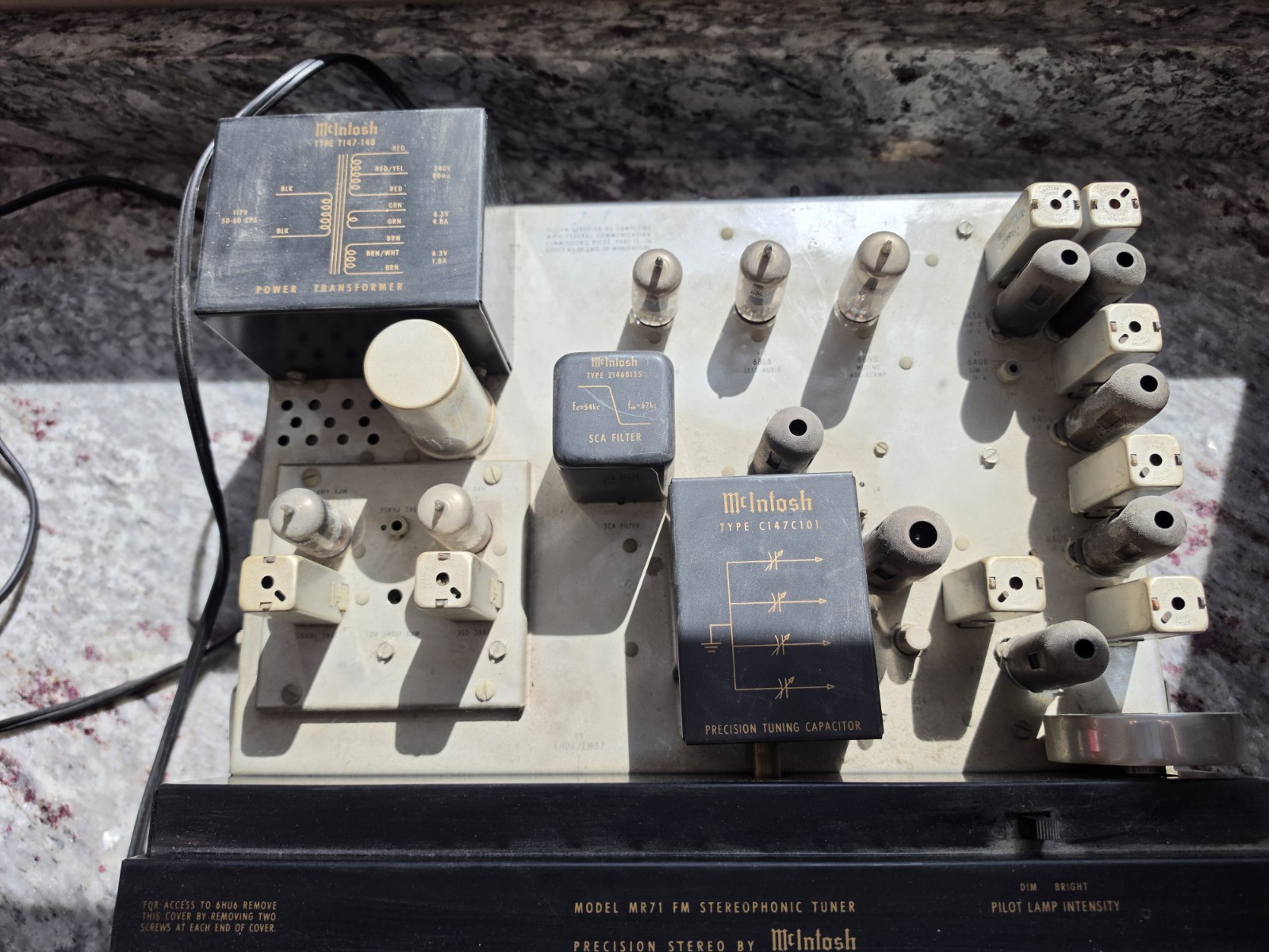 McIntosh MR71 Vintage Tube Stereo FM Tuner Classic Audio Component