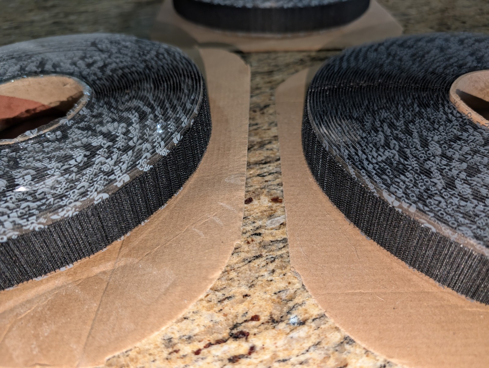 3 X 1" VELCRO USA 191051 Hook 88 With 0172 Adhesive-Black 25 Yard / 75 ft Each