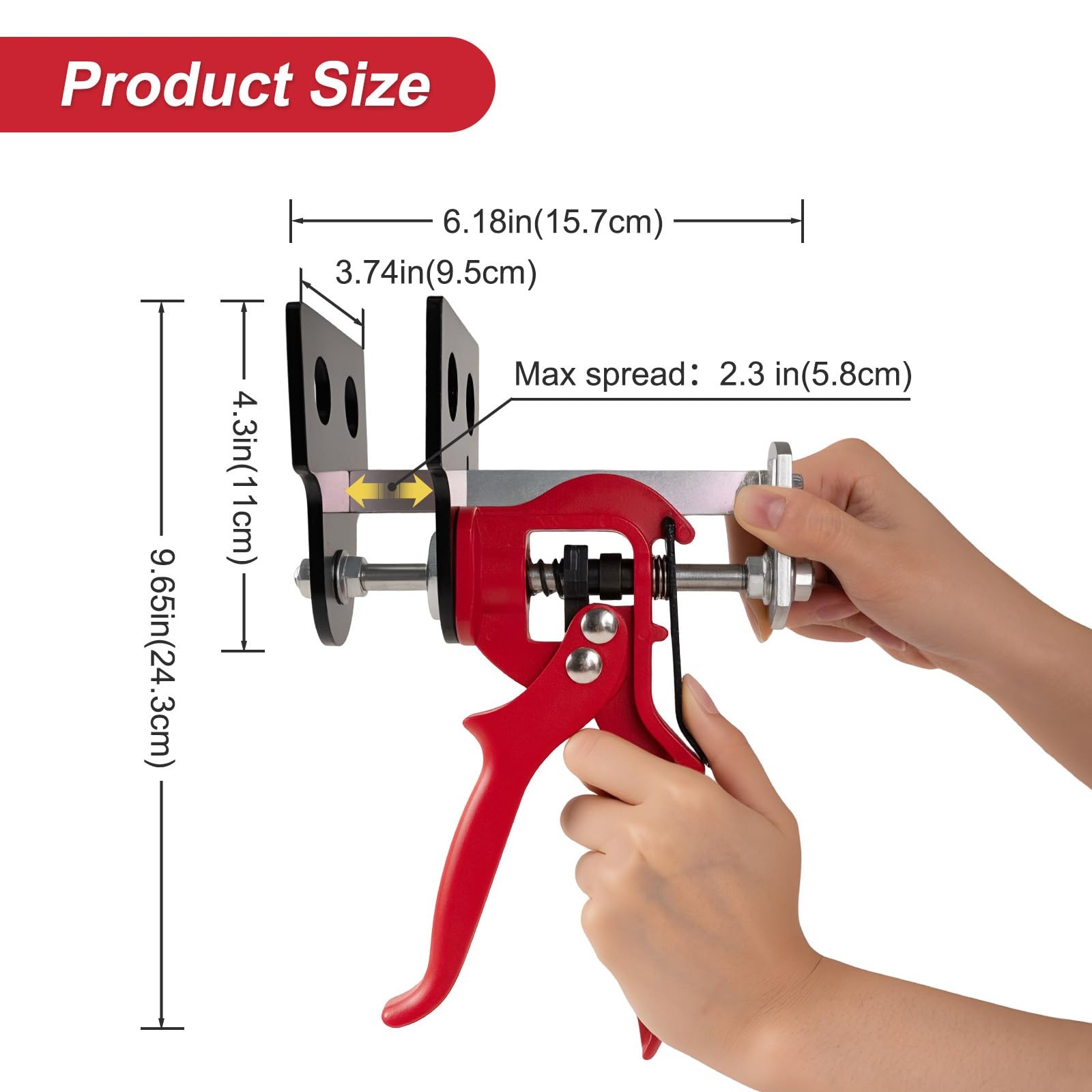 Cupbunny Brake Caliper Compression Tool, 4 Piston Tool for Red