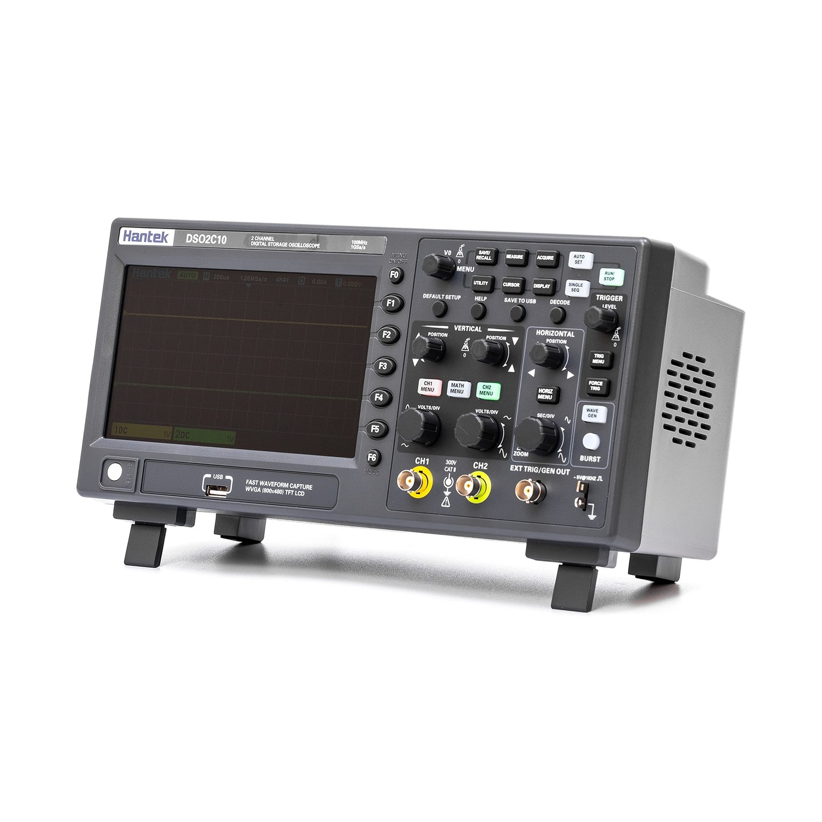 Hantek DSO2C10 Digital Storage Oscilloscope 100MHz Bandwidth 2CH Dual Channel...