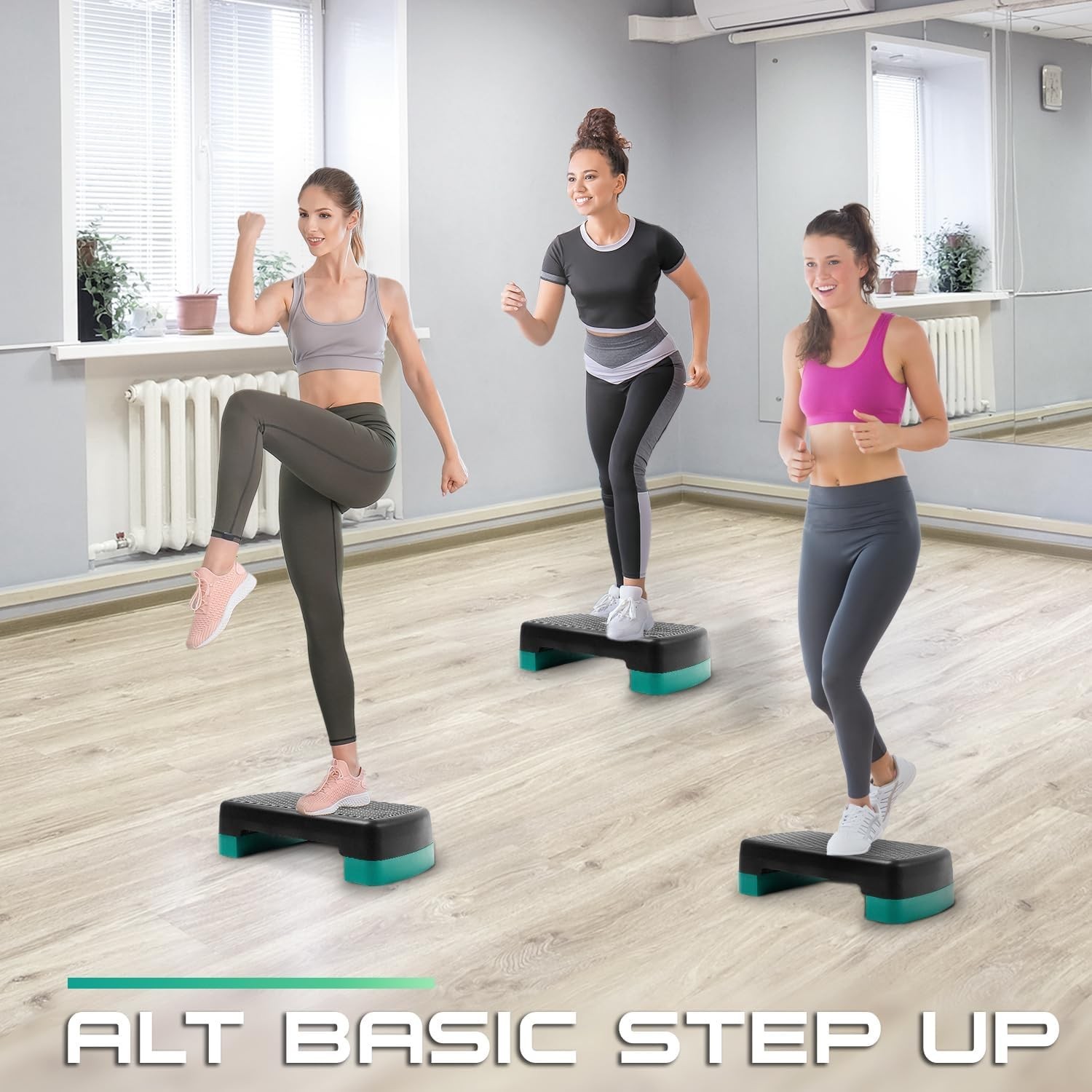 Lightweight 18.9" Step Platform with Height Adjustability for Versatile Training