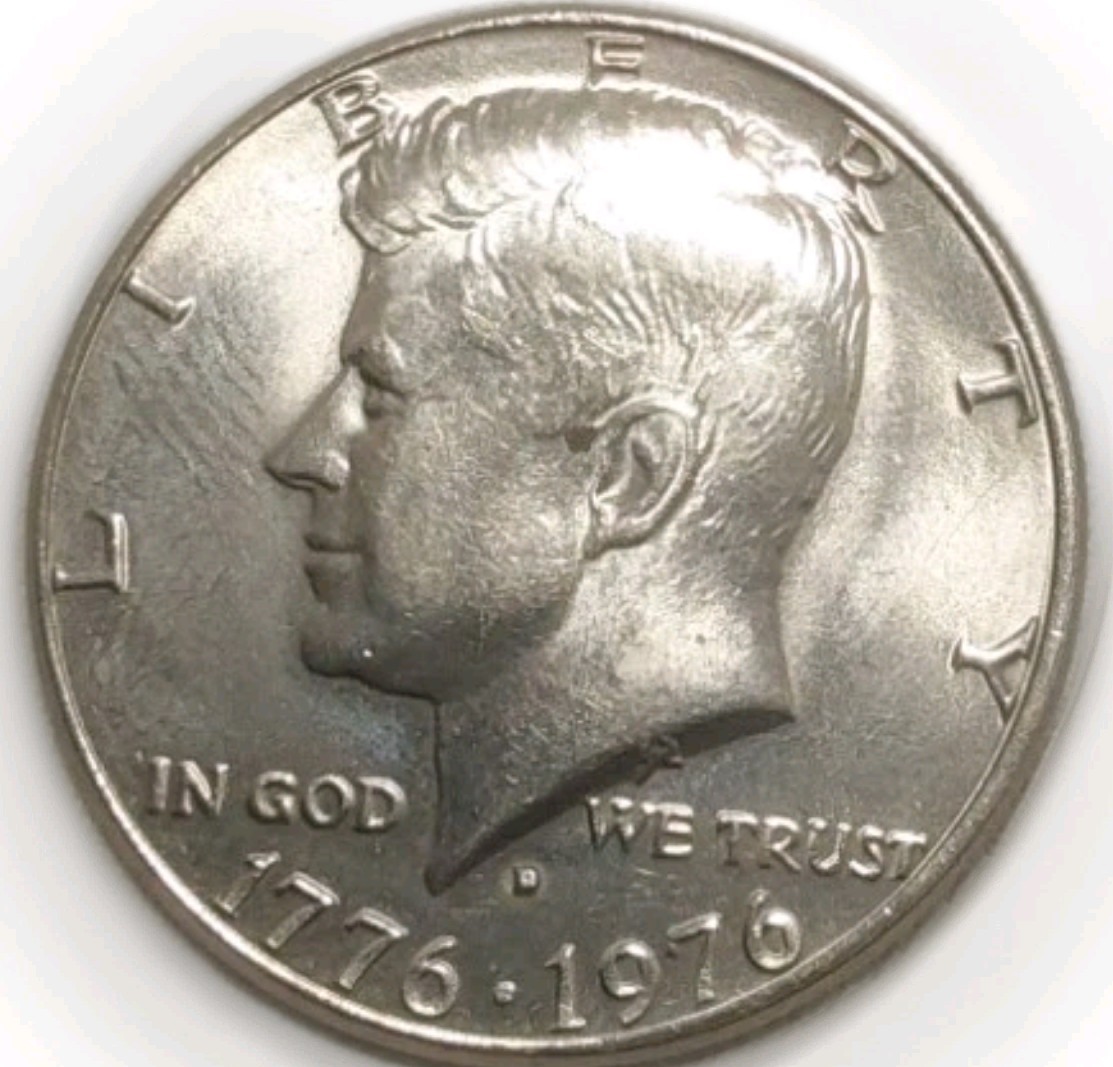 1976 D Kennedy Half Dollar Bicentennial Coin Gem Uncirculated FreePost Tracking