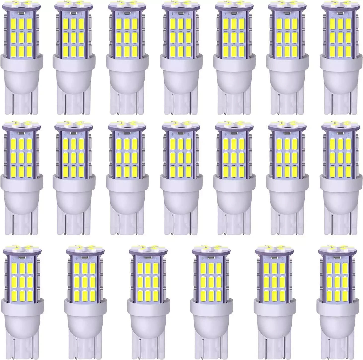 T10 921 194 168 LED Bulbs Cool White 20-Packs, Super Bright 3014 42-SMD LED 12