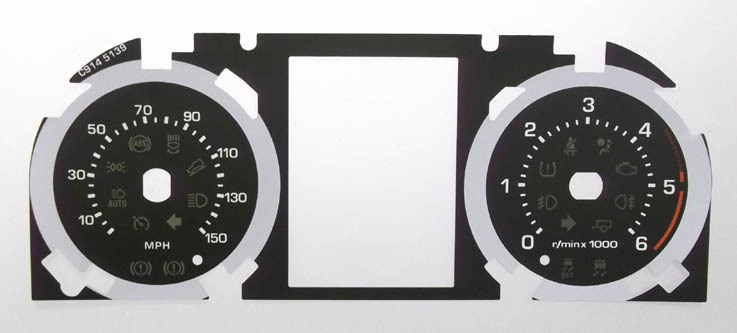 Lockwood Range Rover Evoque Diesel BLACK Dial Conversion Kit C914