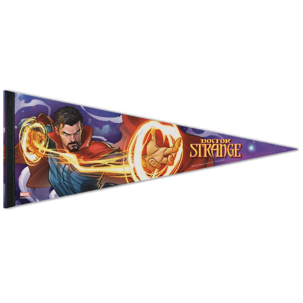 DR. STRANGE MARVEL ROLL UP FELT PENNANT 12"x30" NEW WINCRAFT 👀