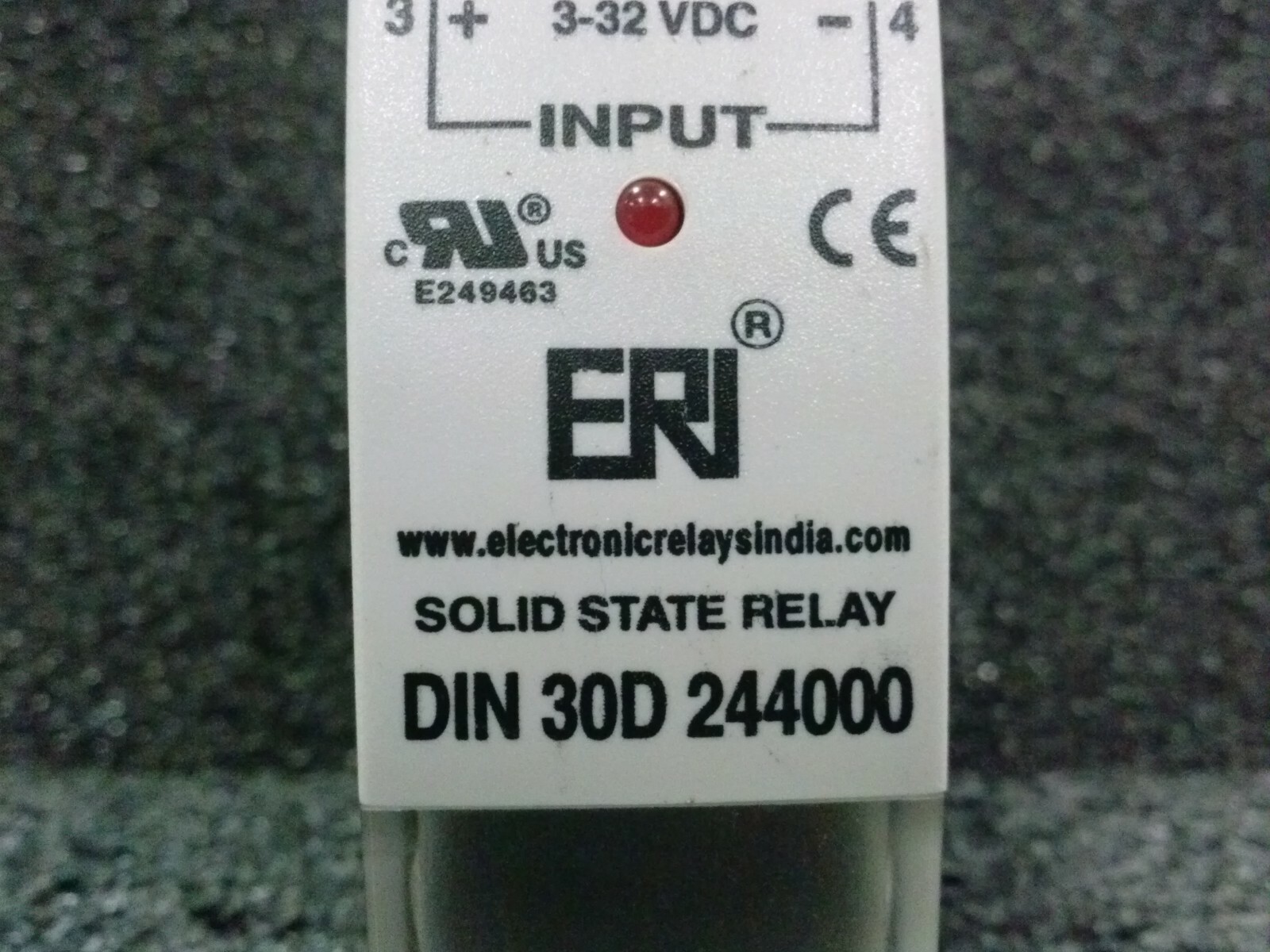 ERI Electronic Relay India DIN 30D 244000 Solid State Relay 240VAC 40A