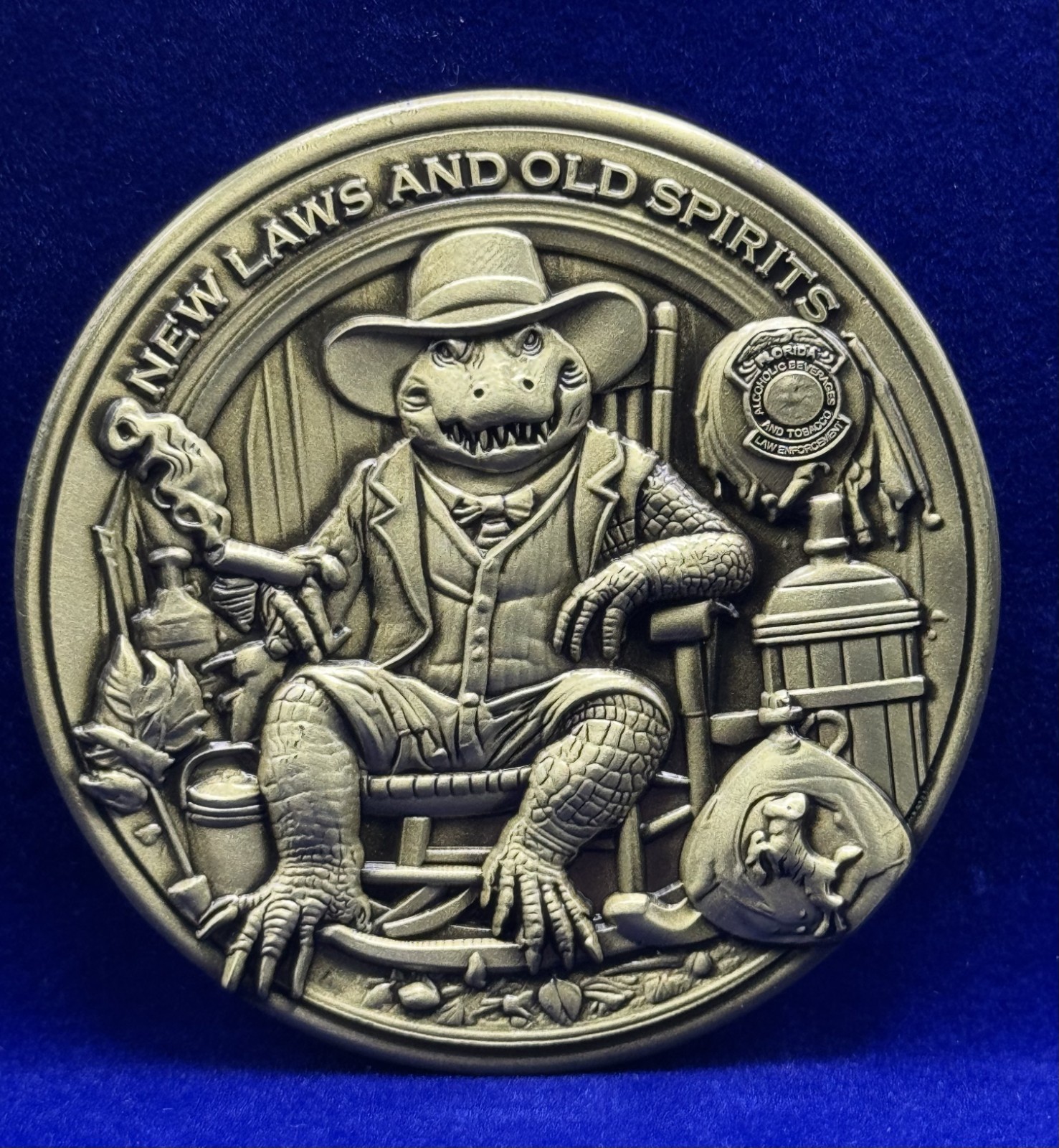 🔥 Sought After Old Spirits Police (ABT) Moonshiners Challenge Coin