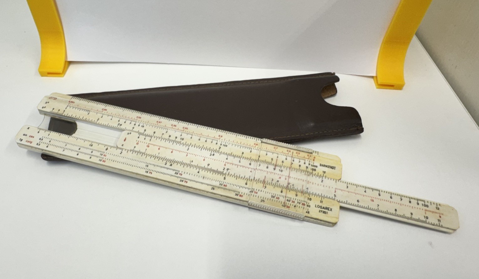 Logarex 27302 Vintage slide rule Czechoslovakia 1970s Drawing