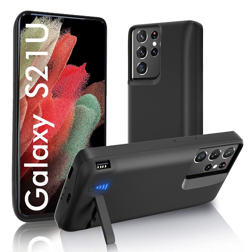 6000mAh Battery Charger Case For Samsung Galaxy S21 Ultra Charging Power Bank