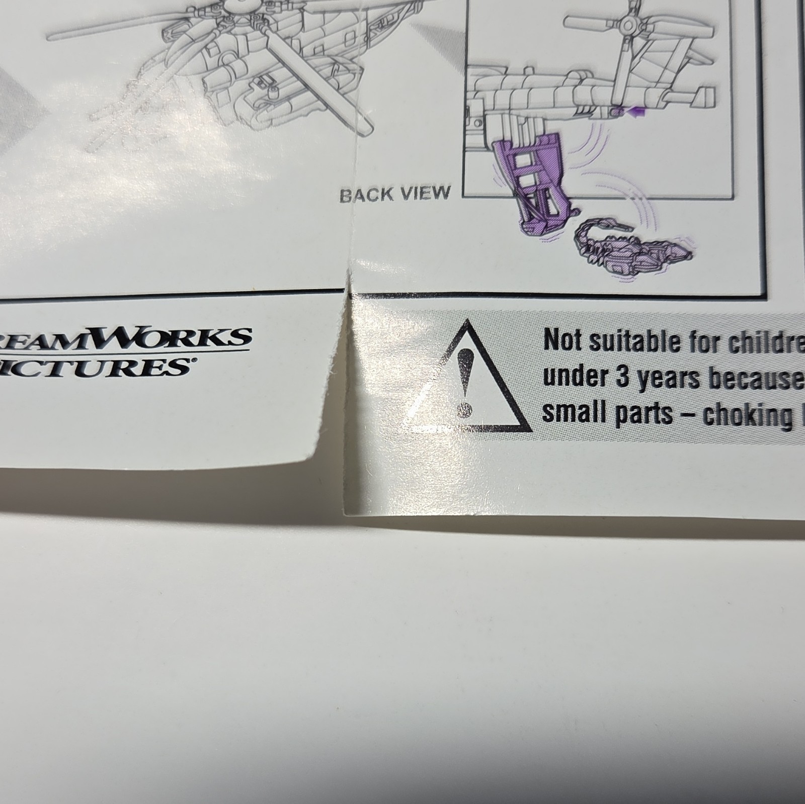 Hasbro Transformers Blackout Decepticon Instruction Manual Only