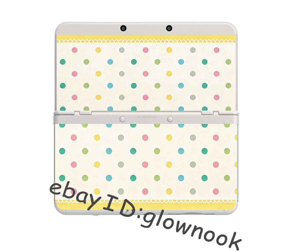 Polka Dot Cover Plates Kisekae Faceplates Replacement Shell for New Nintendo 3DS