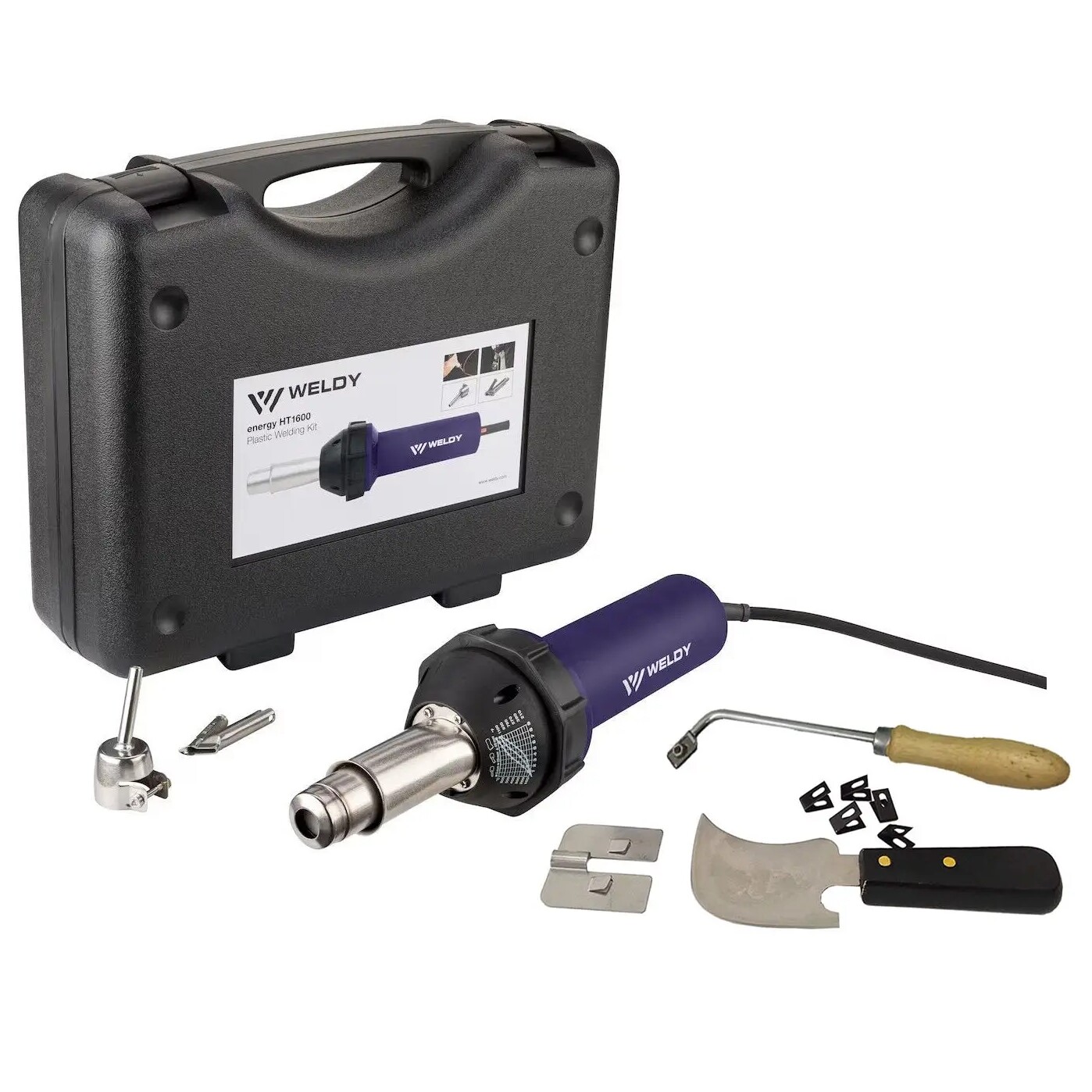 Weldy Energy HT1600 Heat Gun Hot Air Welding Gun Welder Pistol Welding Tool Kits