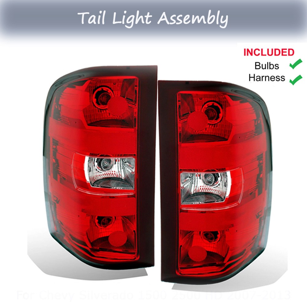 Rear Tail Light Assembly Brake LH+RH Pair For 2007-2013 Chevrolet Silverado