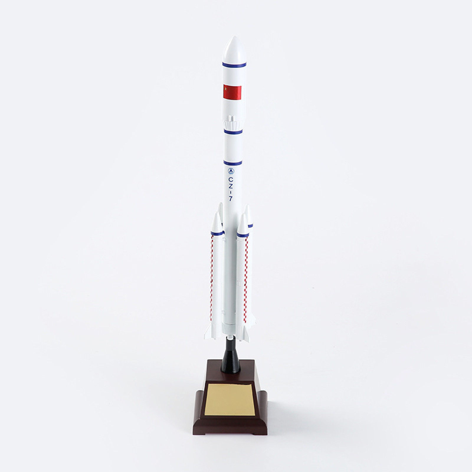 1:200 38CM CZ-7 Long March 7 Rocket Model Simulation Alloy Space Rocket Model