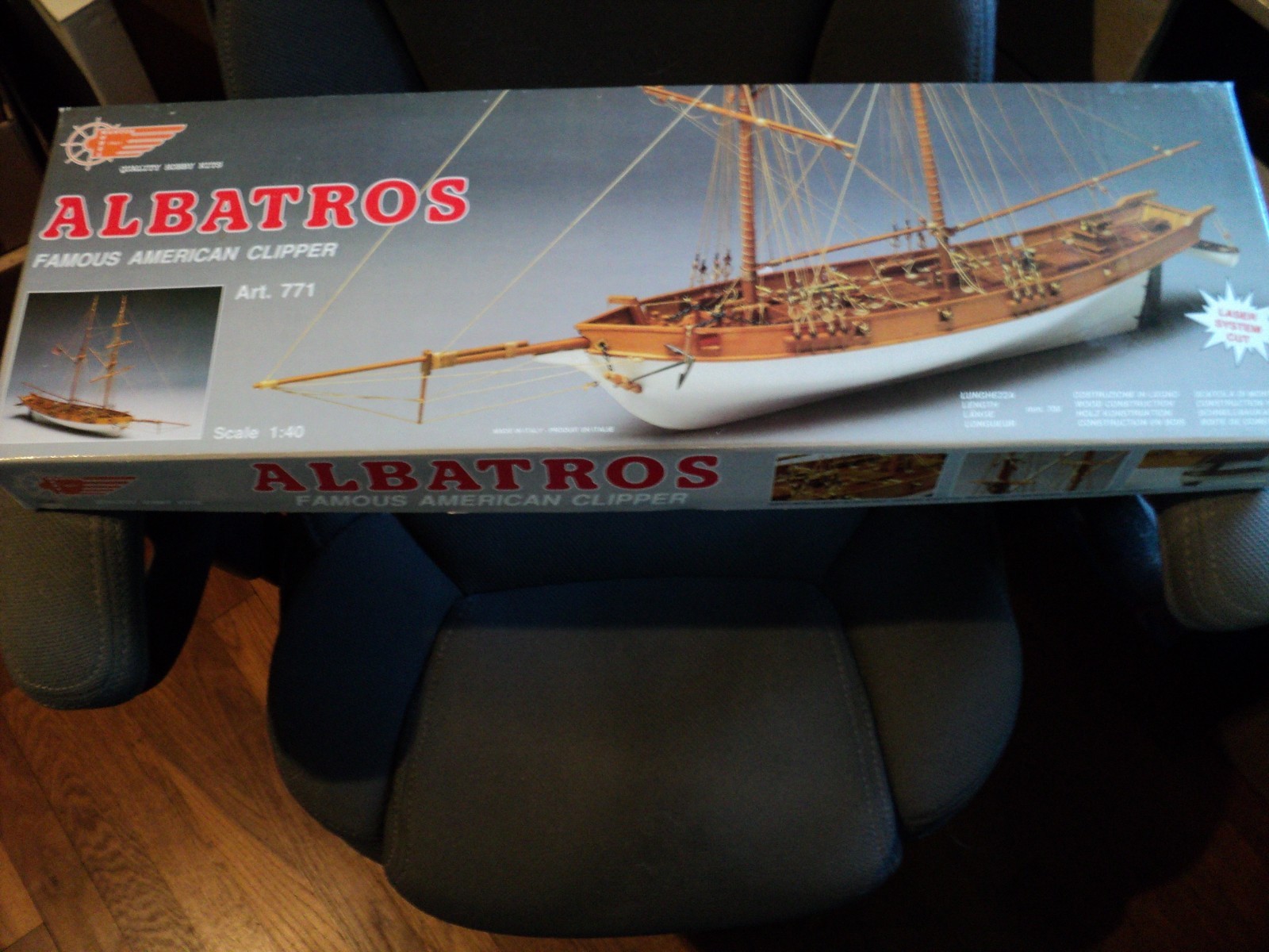 Mantua "ALBATROS" Wood Kit, Famous American Clipper, 1:40, Art.771, 27.55 Inches