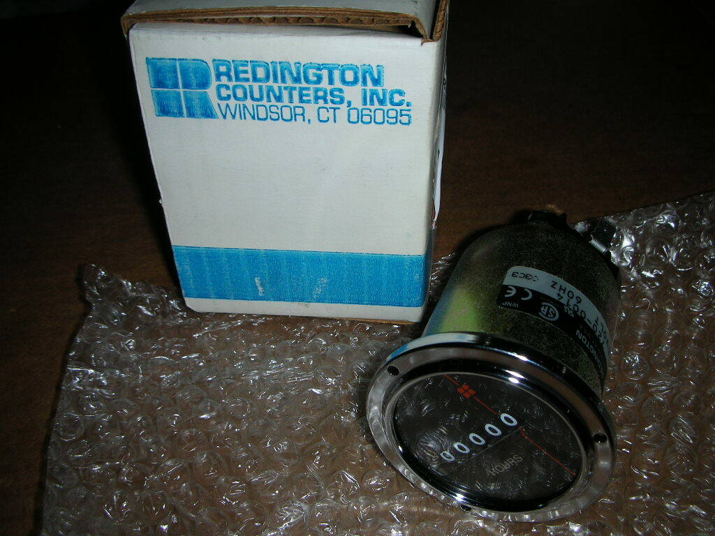 REDINGTON 720-0014, 6-digit Round AC Hour Meter, 115V, 60HZ, NEW!